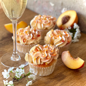 Peach Bellini Cupcakes