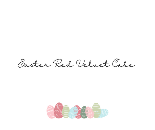 Easter Red Velvet Cake