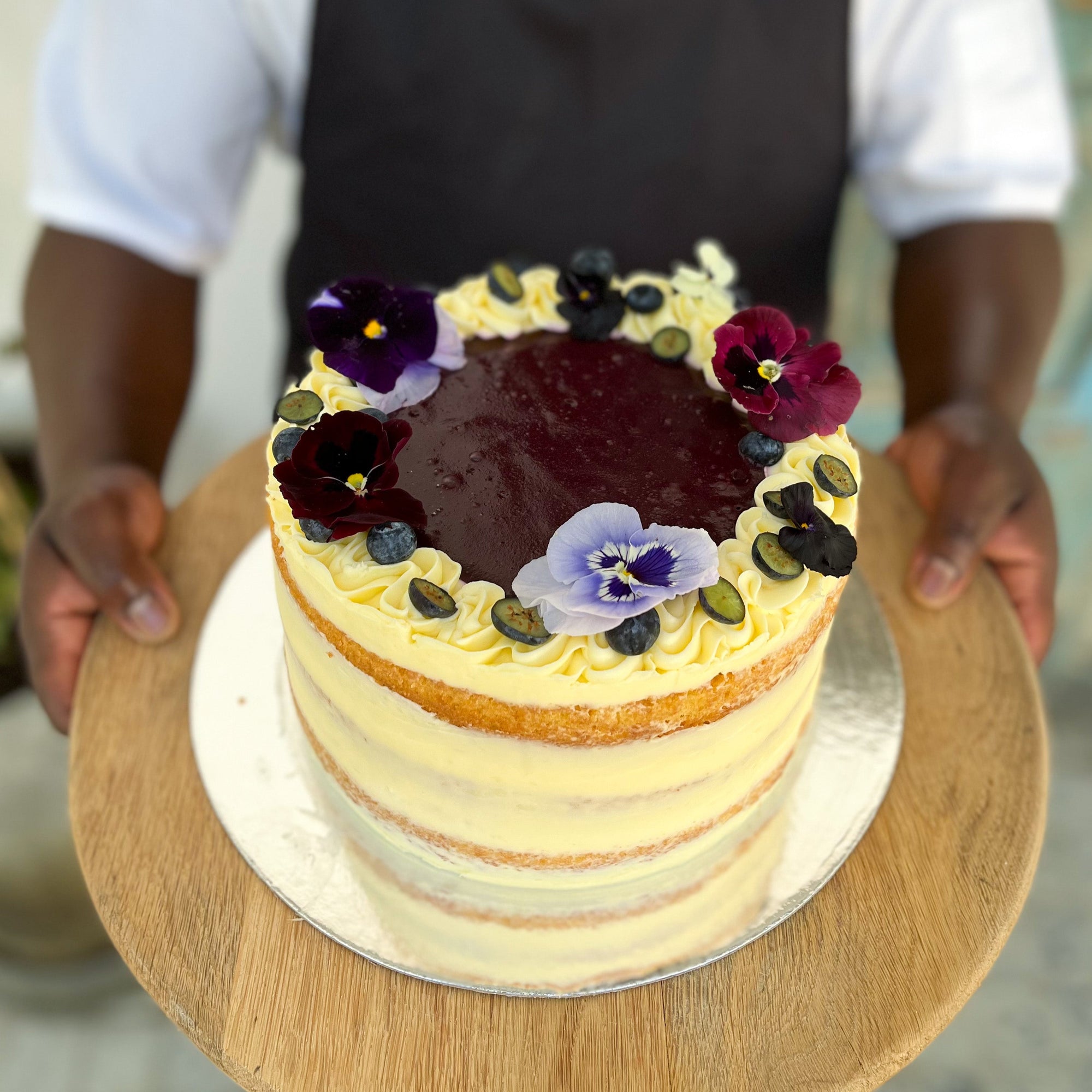 Lemon, Buttermilk & Blueberry Cake